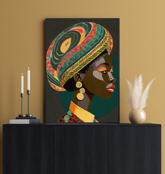 'Zella' Canvas Art by HeadWrapped