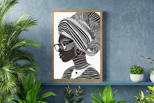 'Daisha' Canvas Art by HeadWrapped