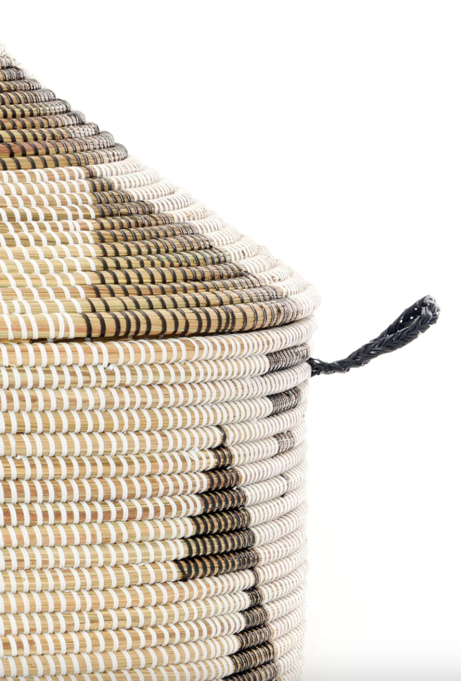 White & Brown Tribal Basket