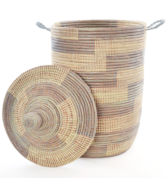 Silver & Cream 3-Piece Basket Set