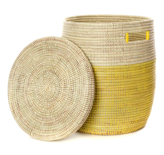 Lemon Dipped Flat Lid Basket