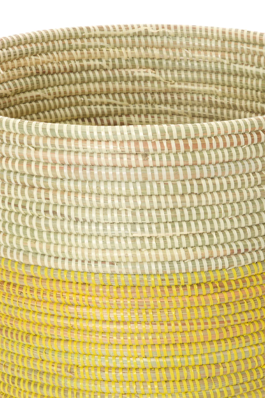 Lemon Dipped Storage Basket from Senegal
