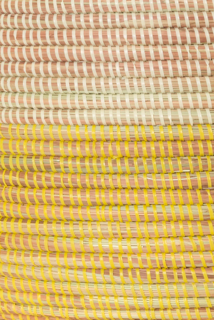 Lemon Dipped Knitting Basket from Senegal