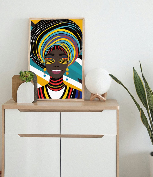 'Ayoka' Canvas Art by HeadWrapped