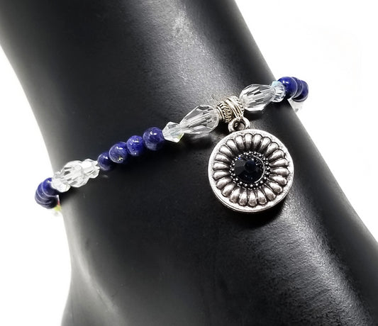 'Lehana' Lapis Lazuli Anklet