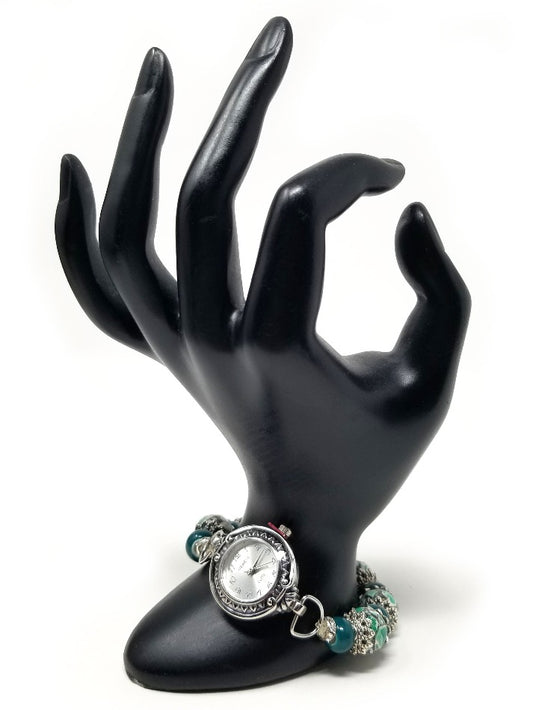 'Ipyana' Gemstone Watch in Mosaic Jasper and Turquoise