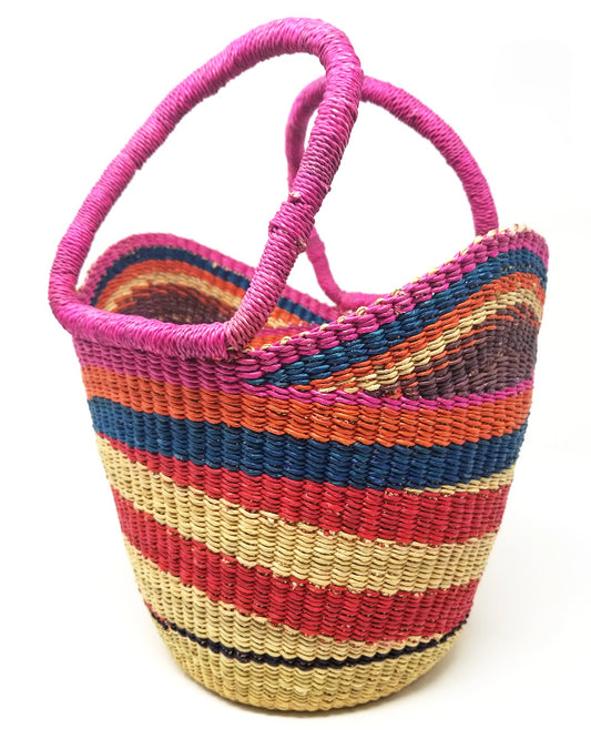 Multicolored Petite Shopper Bag from Ghana