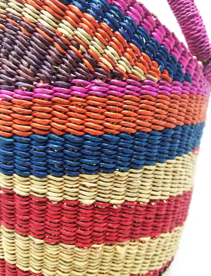 Multicolored Petite Shopper Bag from Ghana