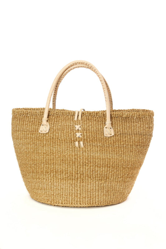 Khaki Sisal Handbag from Kenya
