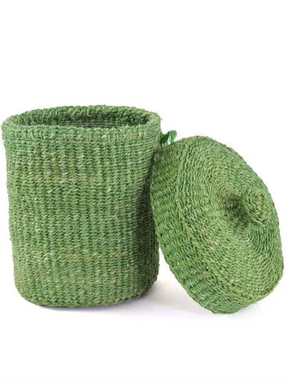 Mini Sisal Lidded Container Basket from Kenya