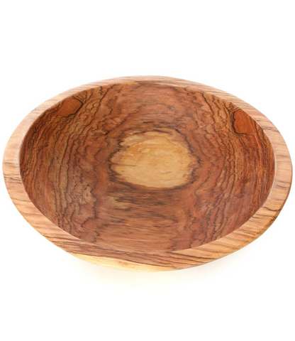 Hand Carved Wild Olive Wood Serving Bowl from Kenya