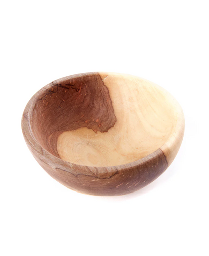 Small Wild Olive Wood Pinch and Prep Bowl from Kenya