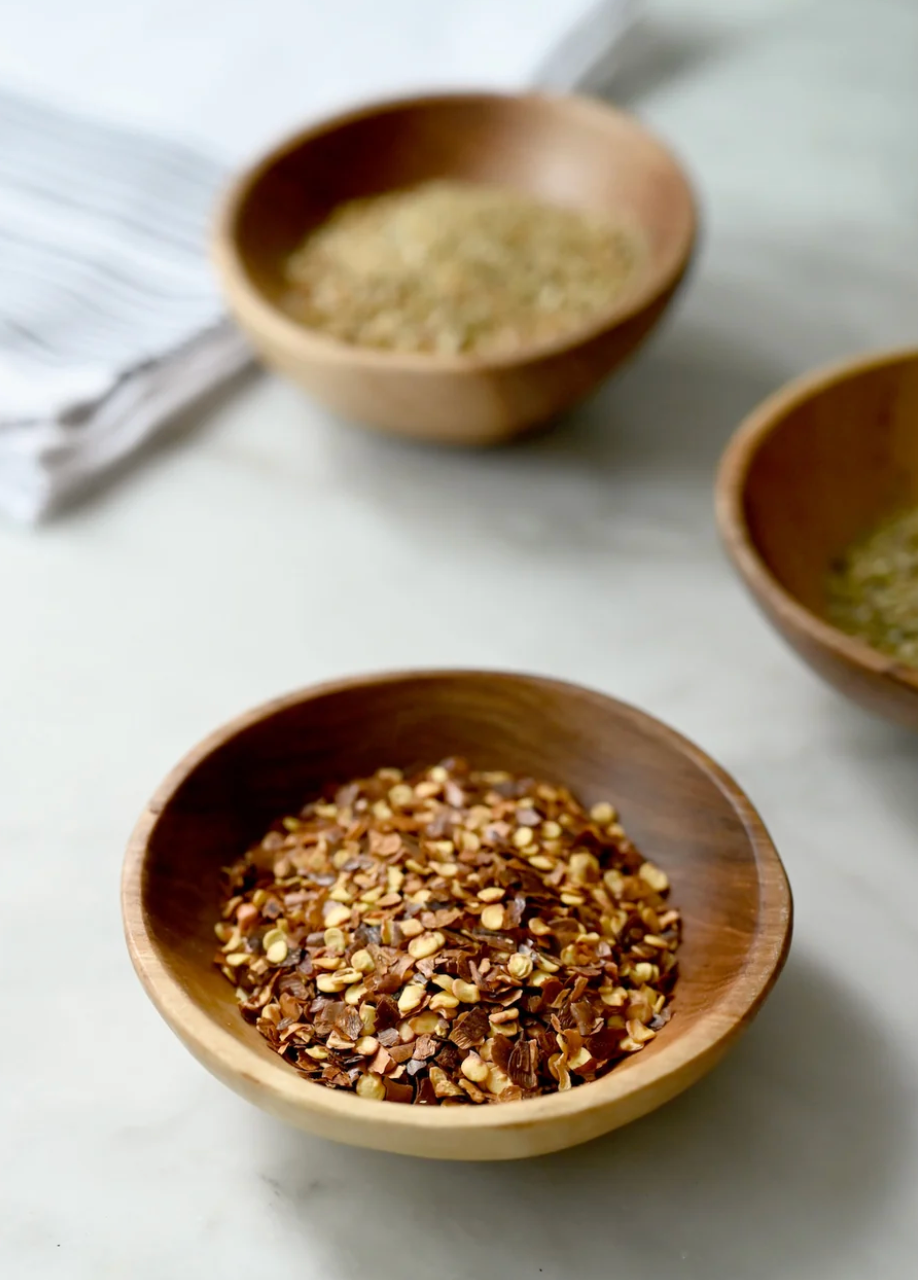 Small Wild Olive Wood Pinch and Prep Bowl from Kenya