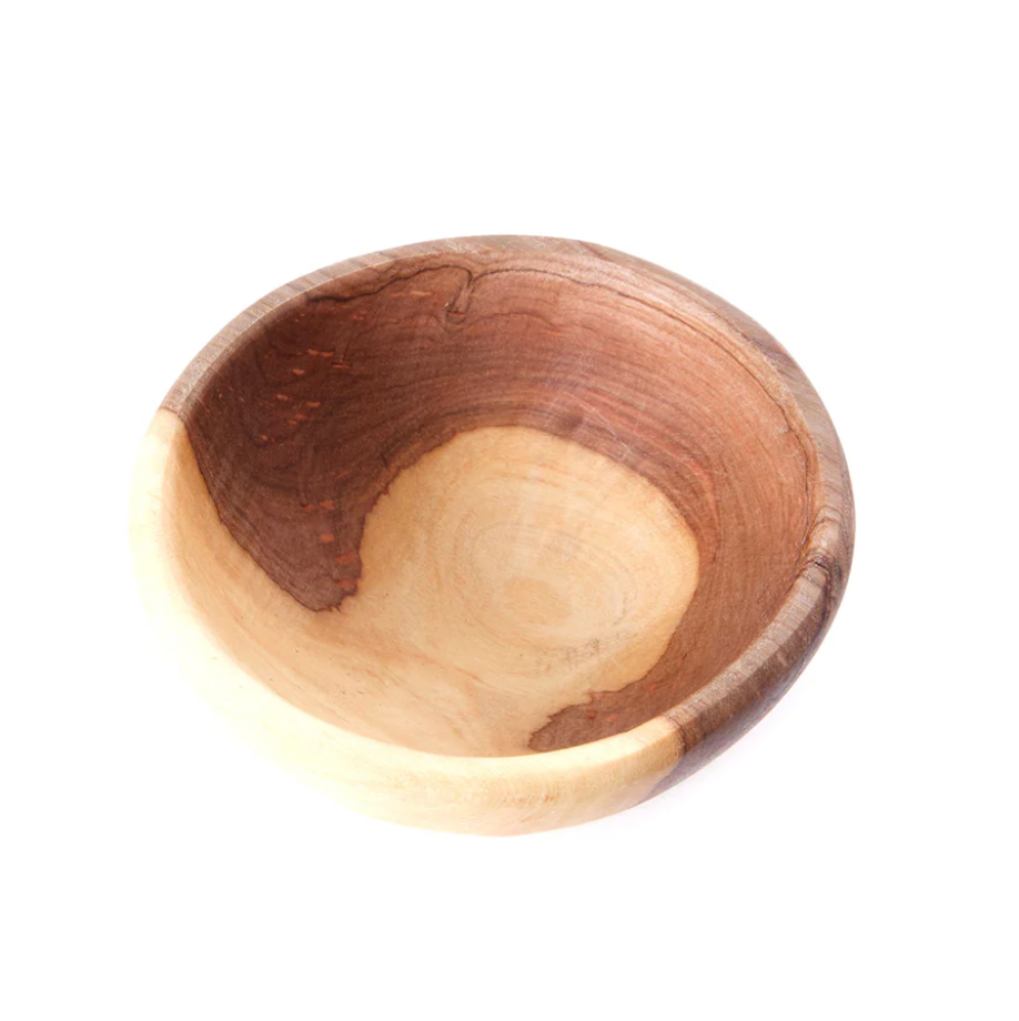 Small Wild Olive Wood Pinch and Prep Bowl from Kenya