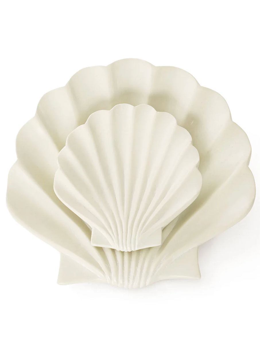 All Natural Soapstone Scallop Shell Dish from Kenya