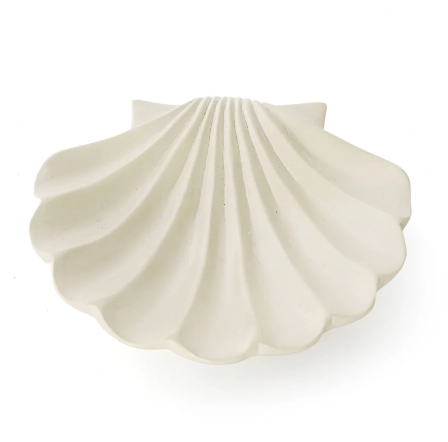 All Natural Soapstone Scallop Shell Dish from Kenya