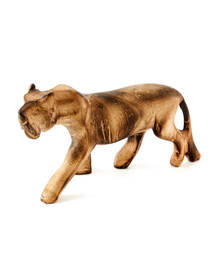 Minimalist Jacaranda Wood Lioness from Kenya