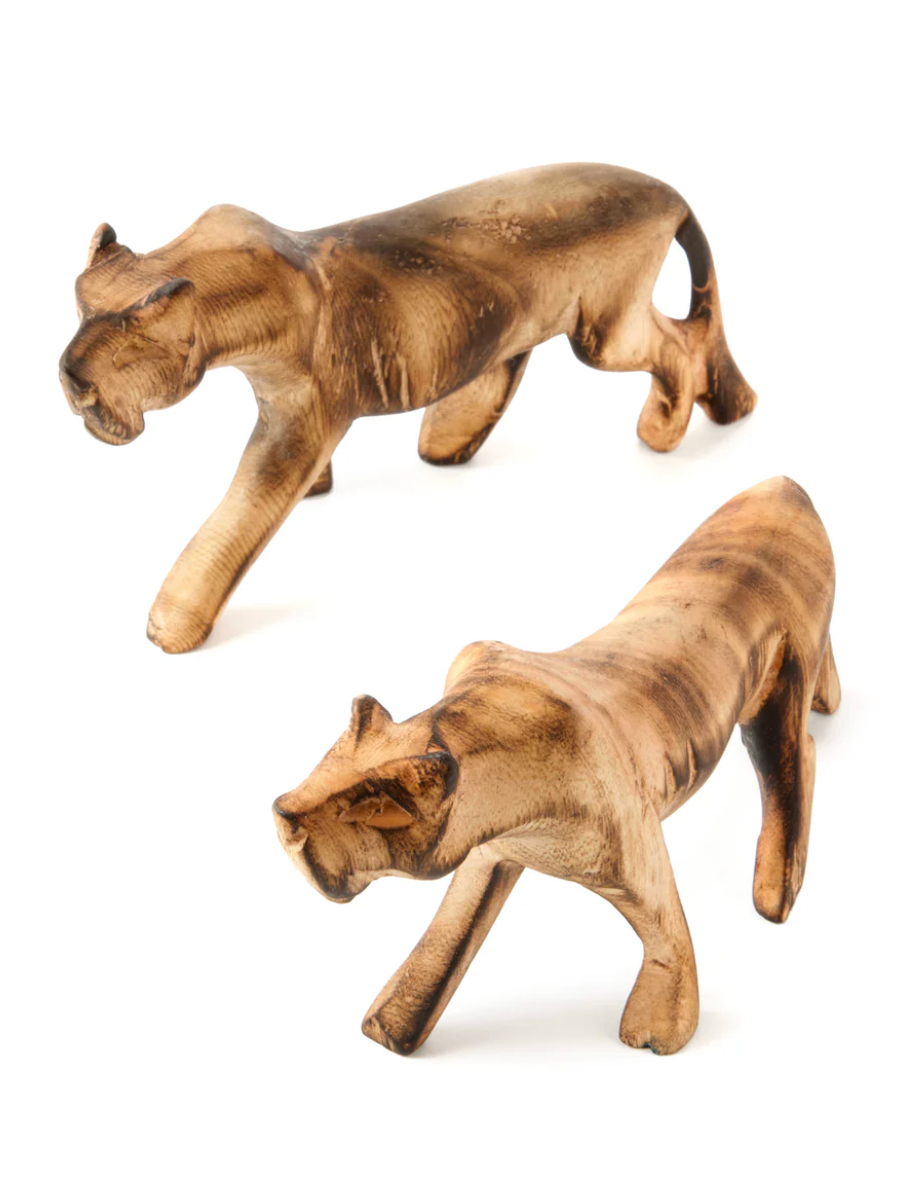 Minimalist Jacaranda Wood Lioness from Kenya