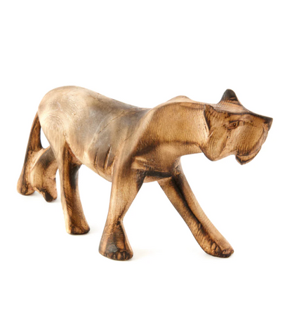 Minimalist Jacaranda Wood Lioness from Kenya