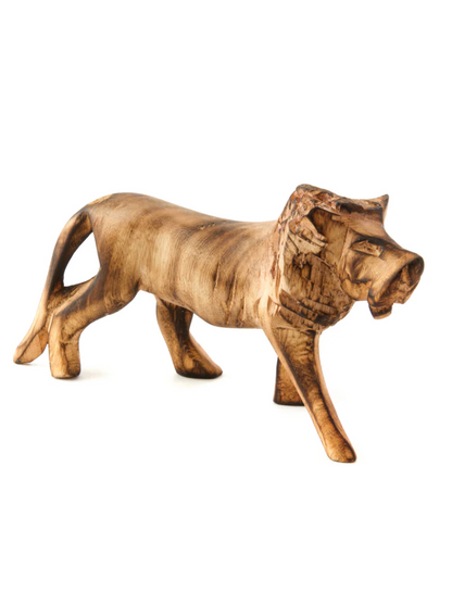 Minimalist Jacaranda Wood Lion from Kenya