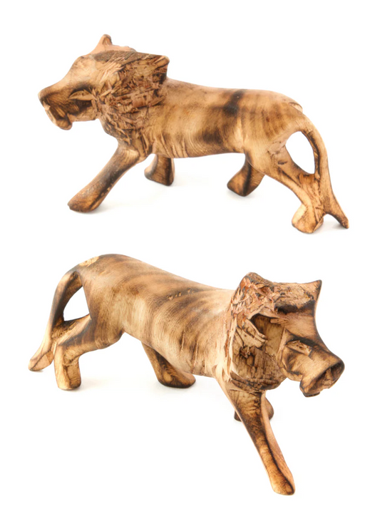 Minimalist Jacaranda Wood Lion from Kenya